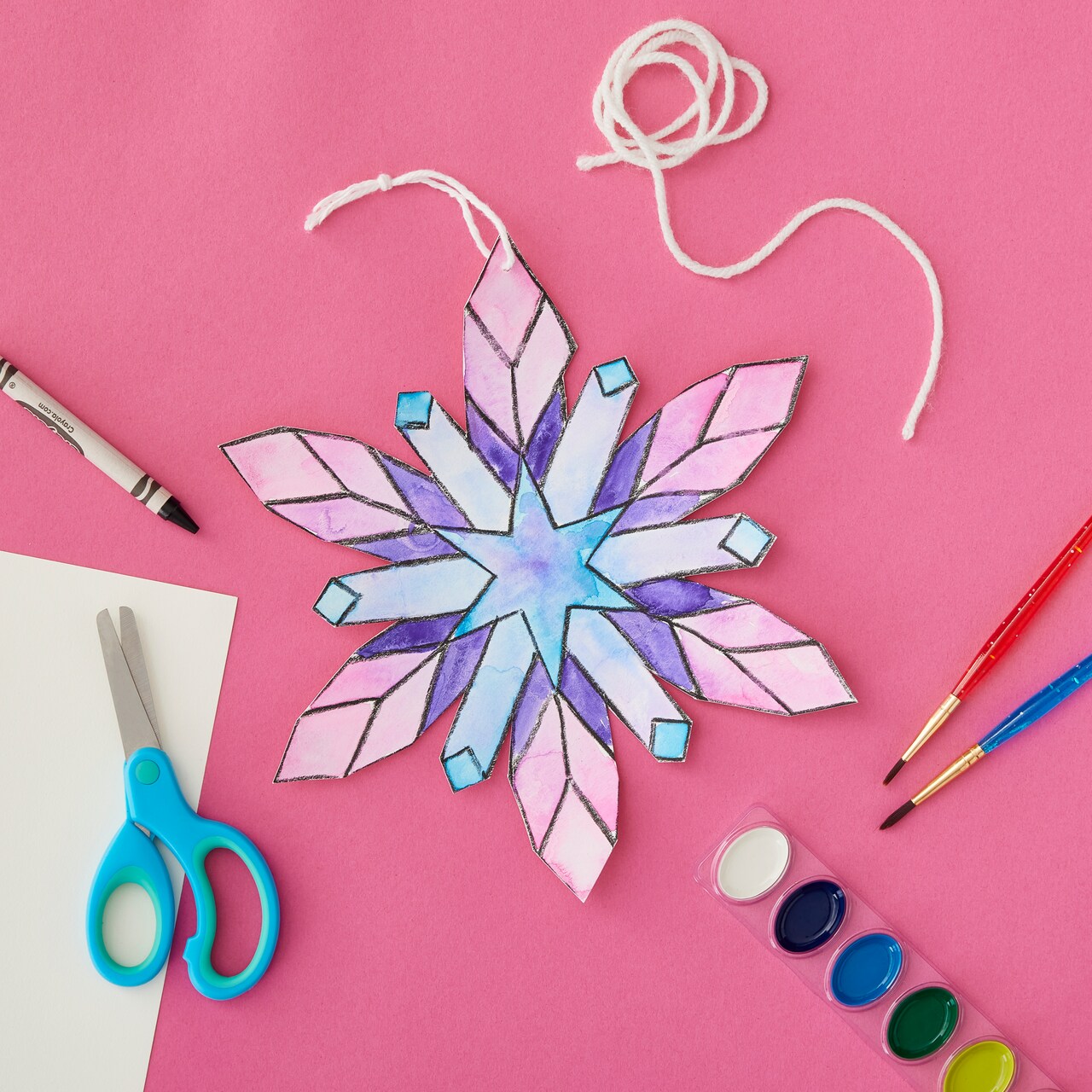 Winter Workshop: Watercolor Resist Snowflake
